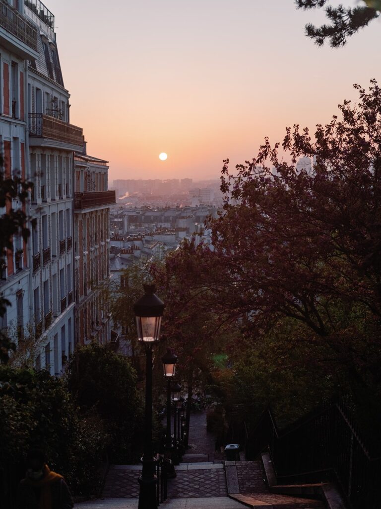 sunrise in paris