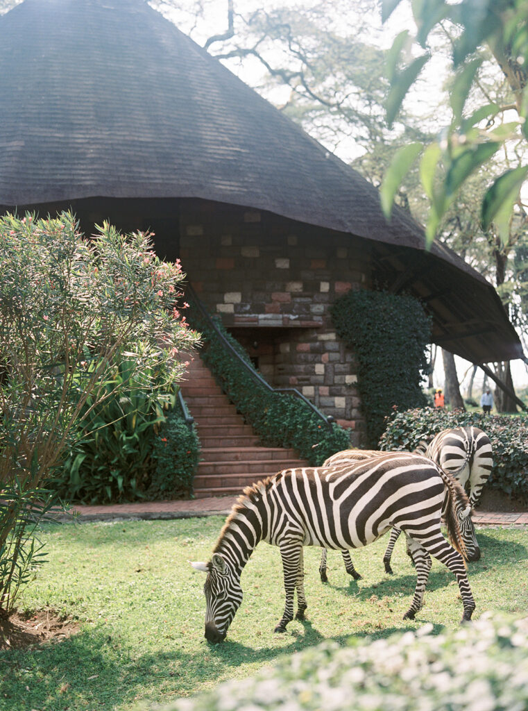 voyage au kenya : vue sur une lodge au sopa lodge